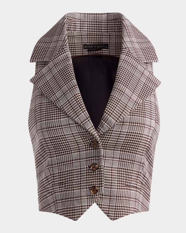 Donna Plaid Vest
